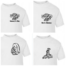 Load image into Gallery viewer, Animal mummy and me Twinning T-shirt Set