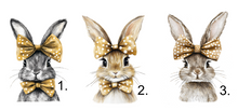 Load image into Gallery viewer, Easter Bunny and Name Adults and Childs Tees
