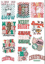 Load image into Gallery viewer, Retro Christmas Adults and Childs Tee
