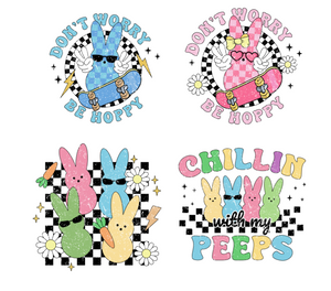 Retro Easter Adults and Childs Tees