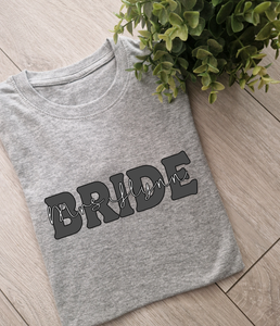 Bride and Name Adults sweatshirt