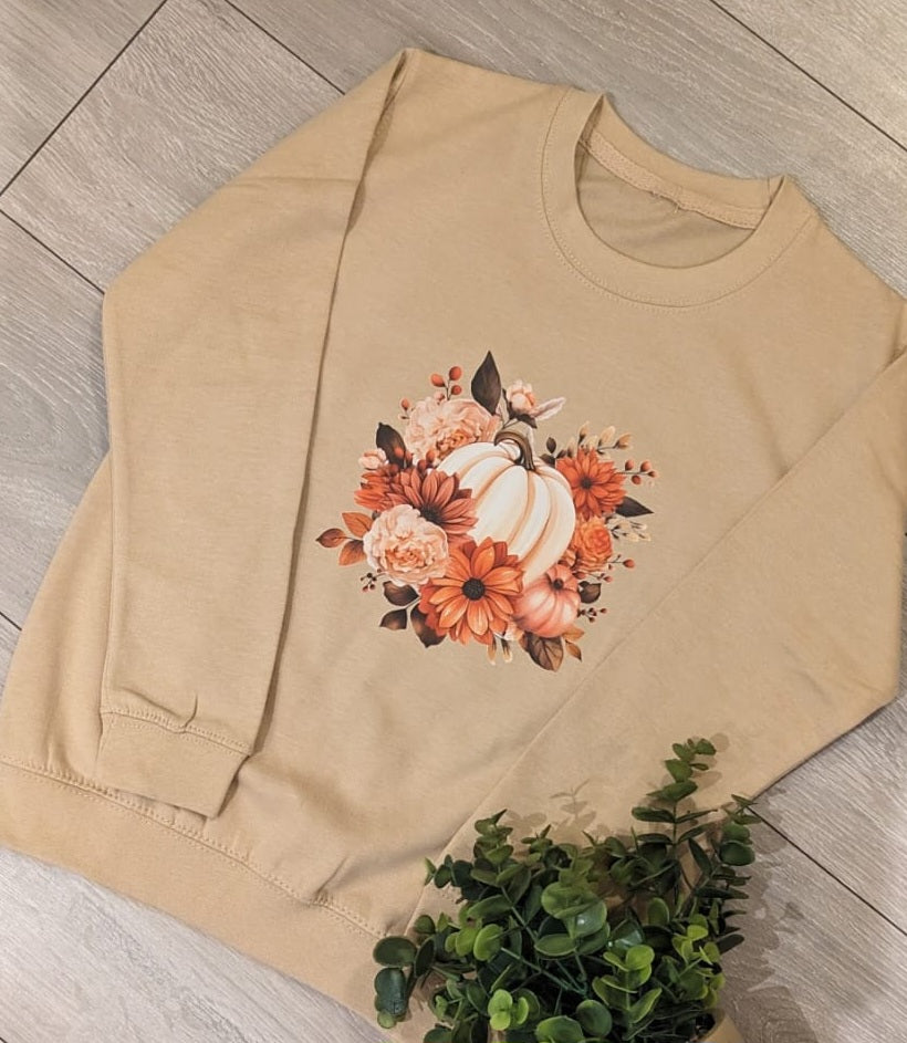 Pumpkin adult sweatshirts