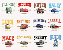 Load image into Gallery viewer, Cars Adults and Childs Tee
