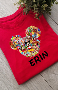 Full face character Adults and Childs Tee