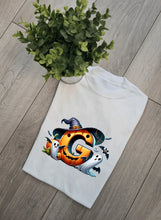 Load image into Gallery viewer, Halloween Initital Adults and Childs Tee

