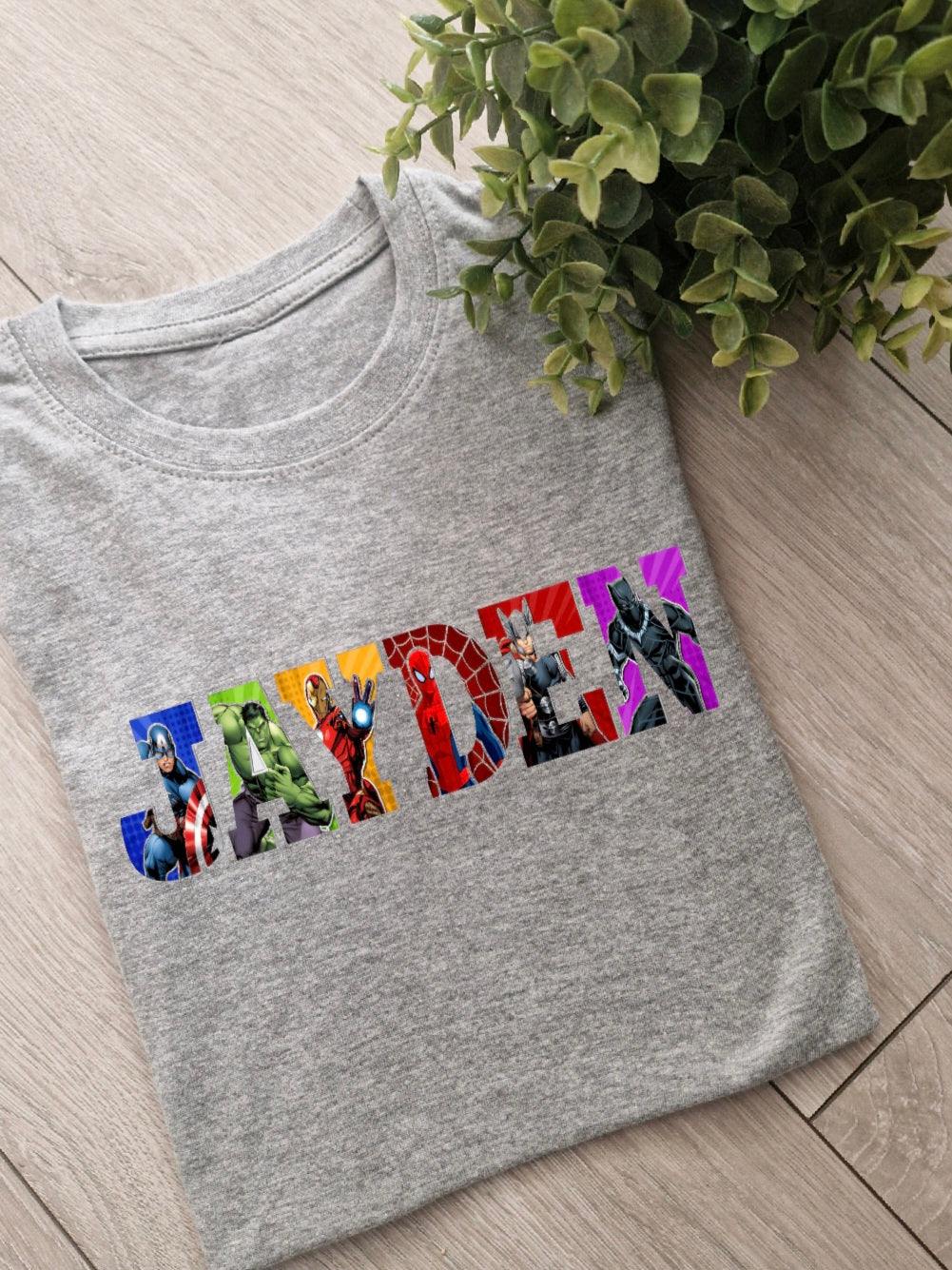 Name Superhero Adults and Childs Tee