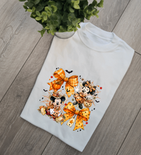 Load image into Gallery viewer, Bow Halloween Adults and Childs Tees
