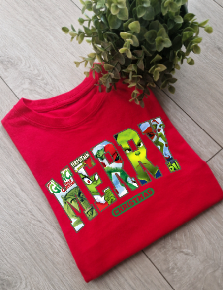 Merry Christmas Adults and Childs Tee