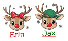 Load image into Gallery viewer, Reindeer Adults and Childs Tee
