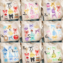 Load image into Gallery viewer, Princess character adults and Childs Tshirt
