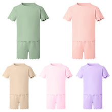 Load image into Gallery viewer, Ribbed shorts set
