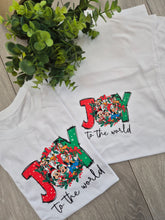 Load image into Gallery viewer, Joy to the world Adults and childs tee
