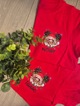 Load image into Gallery viewer, Christmas ears Adults and childs tee
