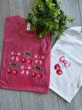 Load image into Gallery viewer, Cherries Adults and Childs tee
