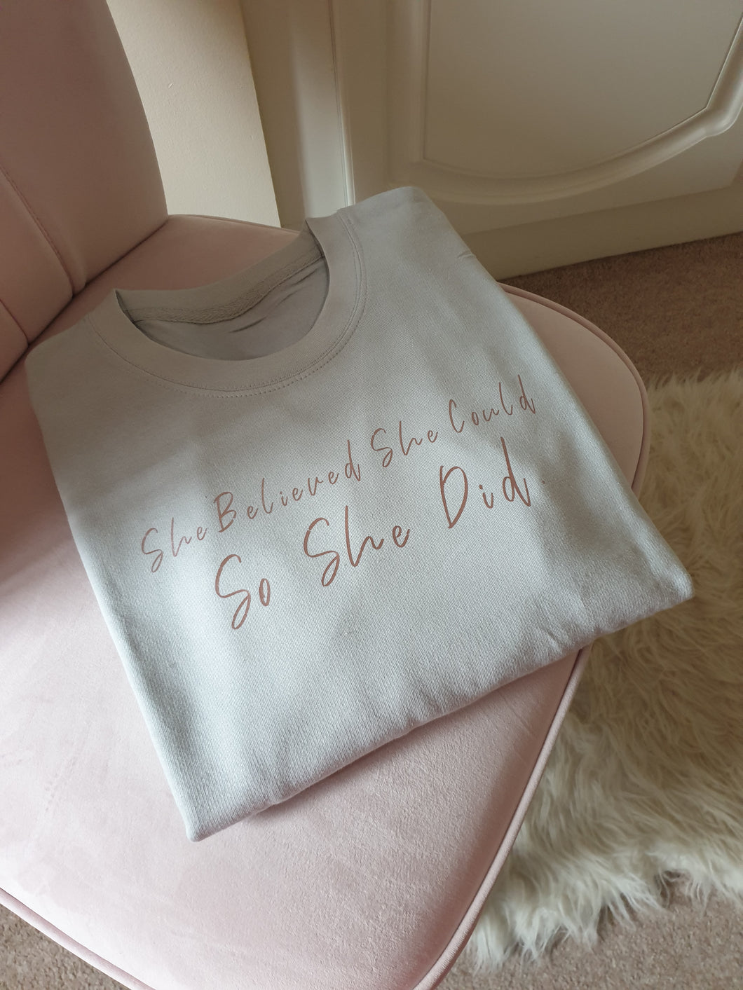 She Believed She Could Adults sweatshirt