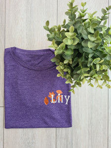 Autumn leaves and name Adults Tee