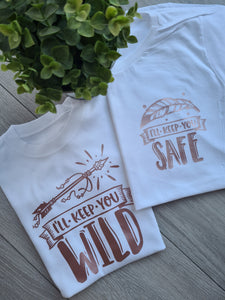 I'll keep you safe/wild Twinning T-shirt Set