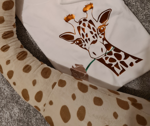 Giraffe with flower Child's Tee