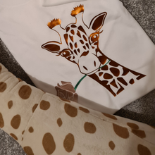 Load image into Gallery viewer, Giraffe and flower  Adults Tee
