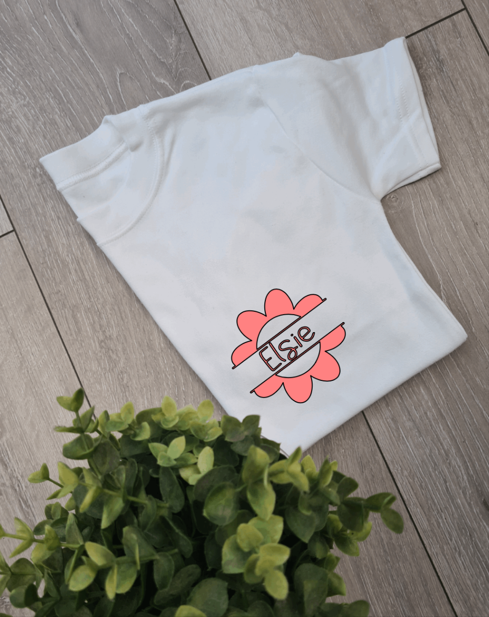 Flower Name Adults and Childs Tshirt