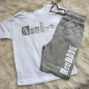 Name and EST Shorts and Tee Set
