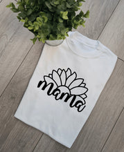 Load image into Gallery viewer, Mama and flower Adults and Childs Tshirt
