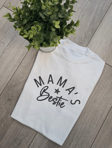Curved Mummy's Bestie Adults and Childs Tshirt