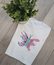 Load image into Gallery viewer, Brilliant butterfly Adults and Childs shirt
